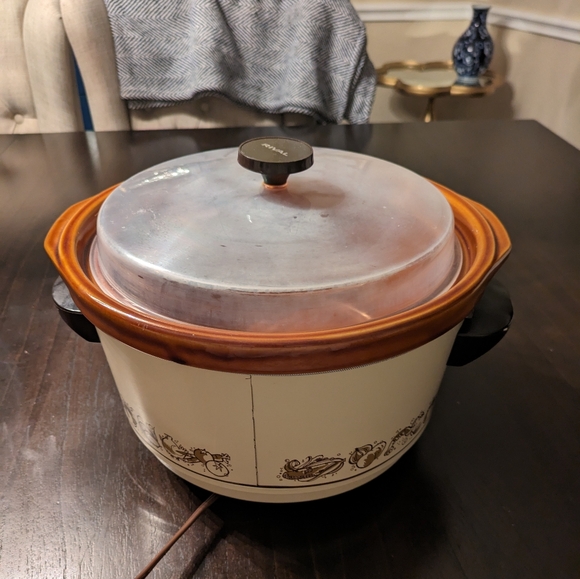 Rival 3350 5 Quart Crock Pot Slow Cooker Removable Stoneware w/ plastic lid - Picture 3 of 7